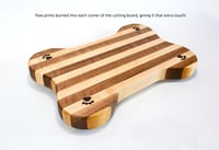 Image 11 of Walnut and Maple Dog Lovers Cutting Board, Handmade Wooden Serving or Chopping Board, Cheese Board