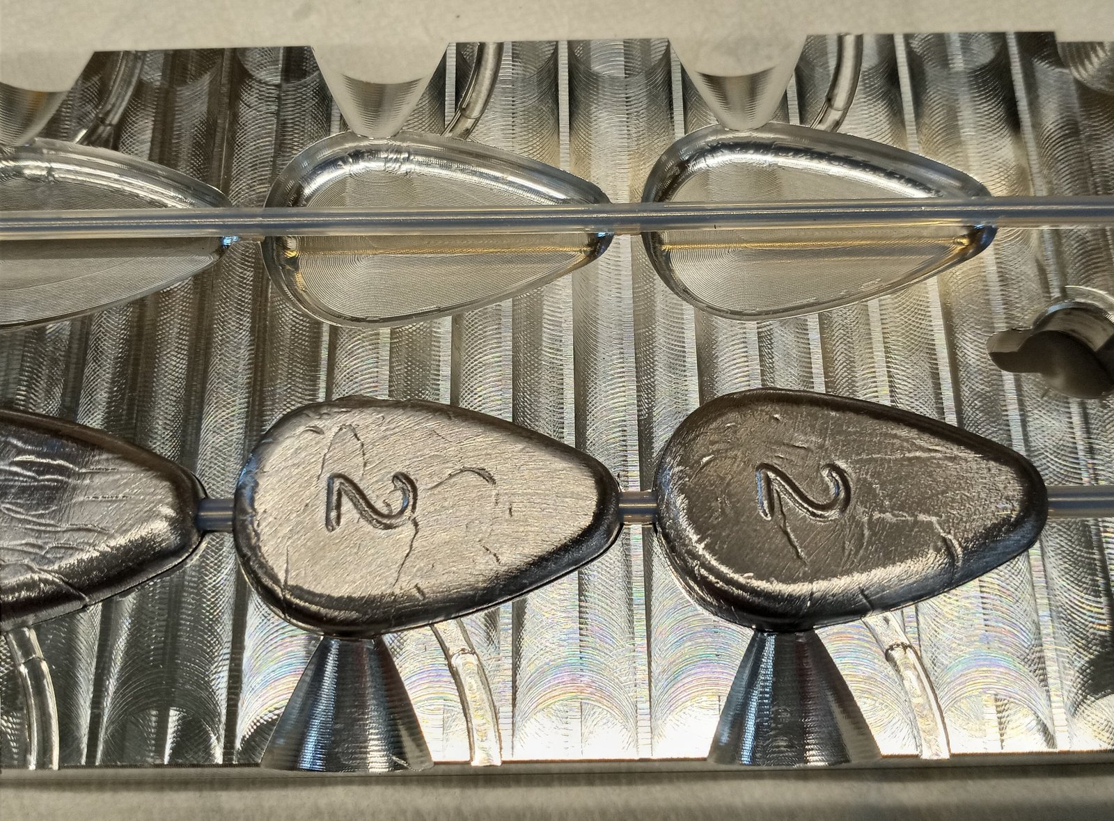 2 oz No Roll Sinker Mold - 10 CAVITY Production Mold | Lake Side