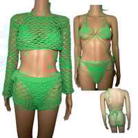 Image 1 of Neon Green Small 4 Piece Set