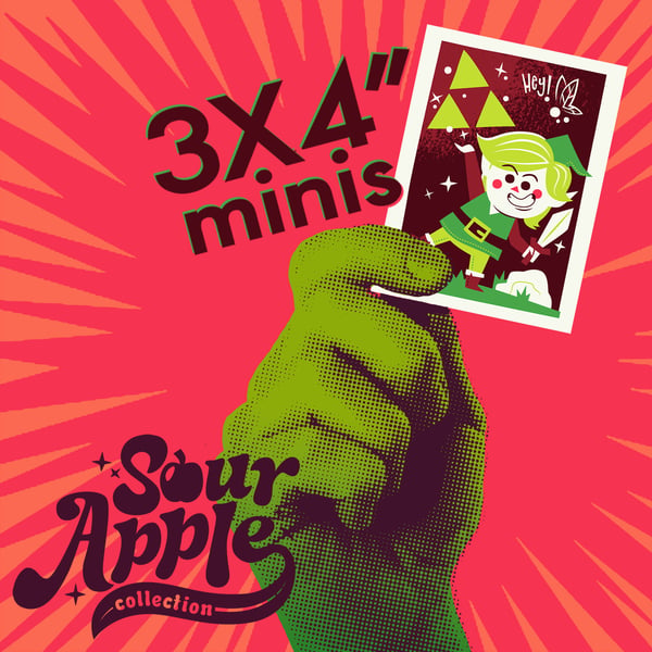 Image of Sour Apple Collection: 3"x4" Minis