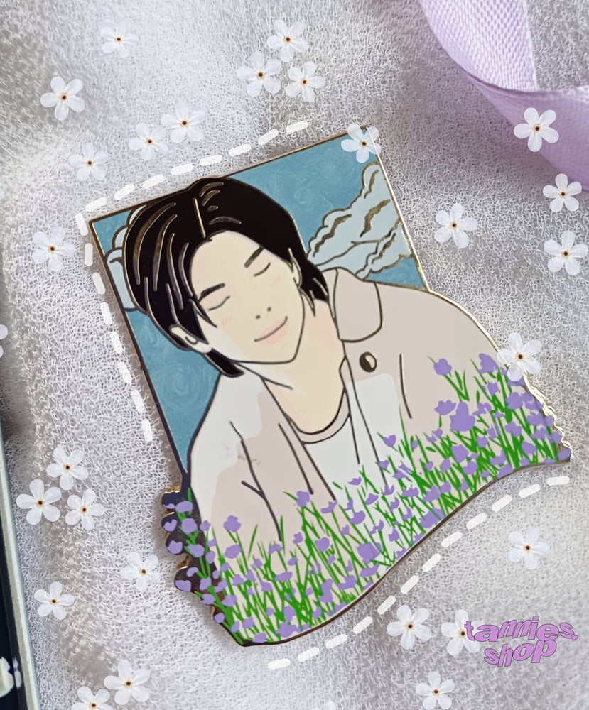 Image of Namjoon Wildflower Enamel Pin