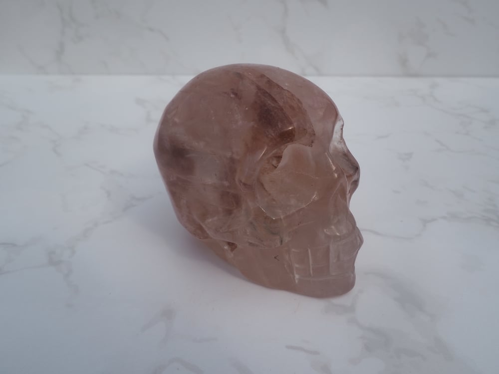 Image of Fire Quartz Skull 231g