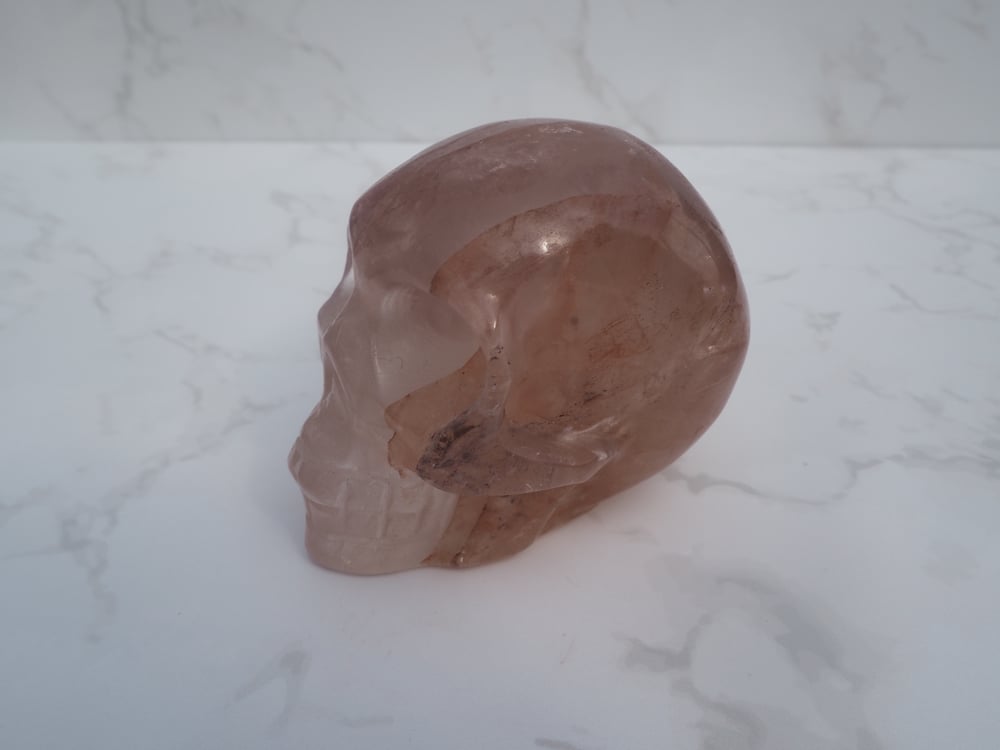 Image of Fire Quartz Skull 231g