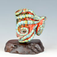 Image 6 of XXXXL. Reticulated Coral Kraken and it's Coral Reef Garden - Flamework Glass Sculpture