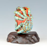 Image 8 of XXXXL. Reticulated Coral Kraken and it's Coral Reef Garden - Flamework Glass Sculpture