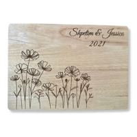 Image 1 of Custom Rubber Wood Cutting Board