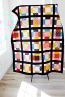 Image 1 of ALL PATCHED UP Charm Square Patchwork Quilt Pattern