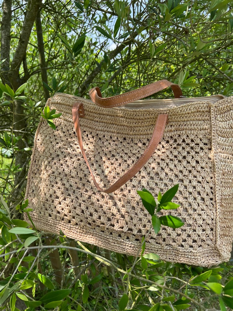 Image of Grand Sac en Raphia MYA 
