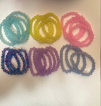 Image 5 of Random Colors 8mm Beaded Bracelets (Mixture) 
