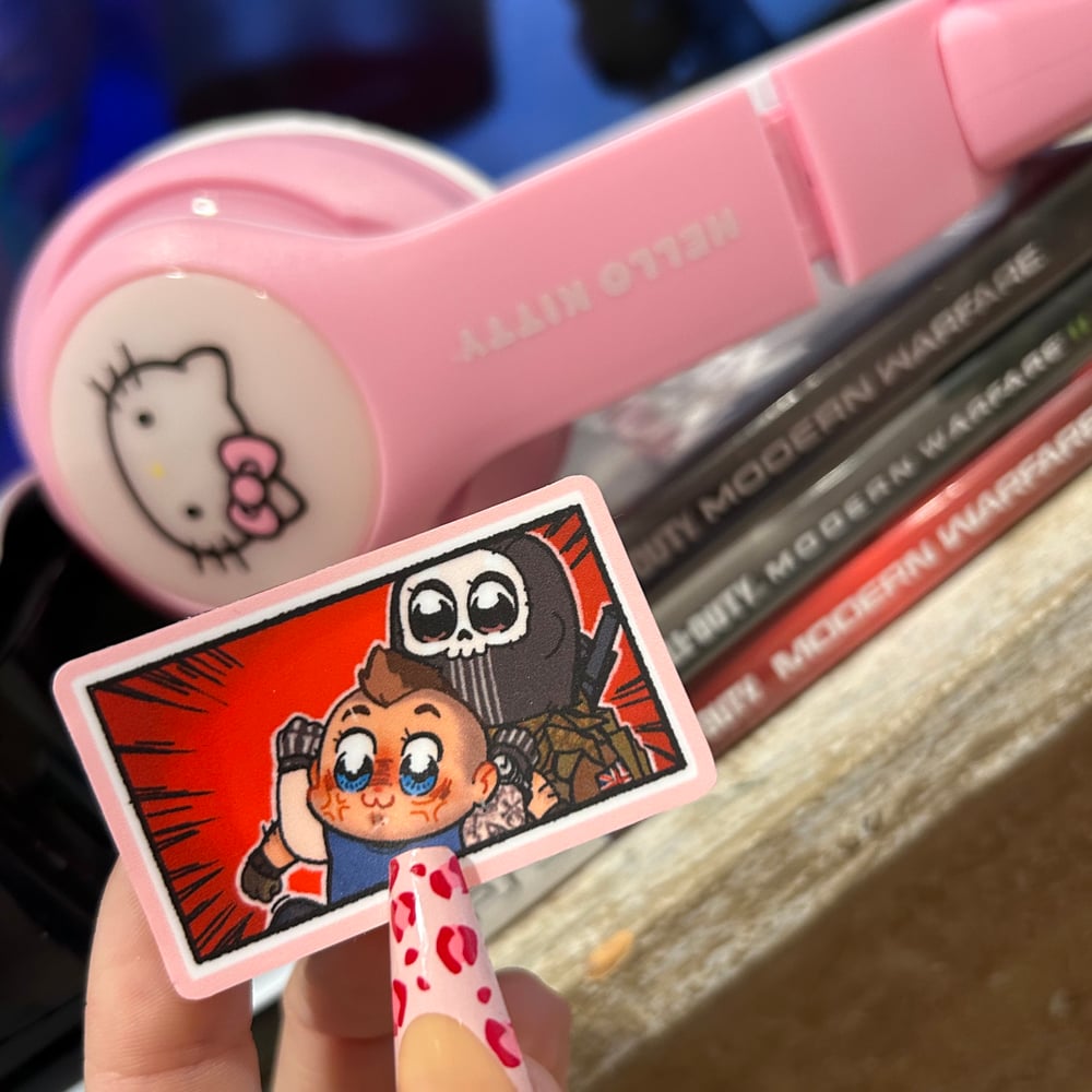 COD ghoap team epic vinyl sticker sheet