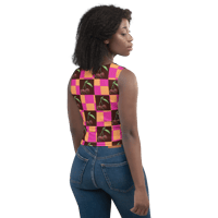 Image 9 of Checkered Cherry Crop Top