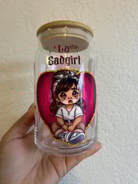 Image 1 of La Sad Girl Glass Cup