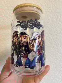 Image 1 of Rock n Roll Girls Glass Cup