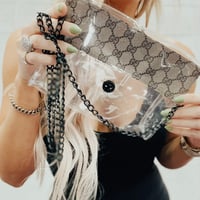 Image 2 of Upcycled Material From GG Luxury Handbags (Large) Black