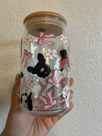 Image 1 of Frenchie Lovers Glass Cup