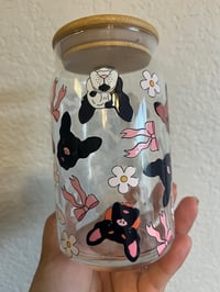 Image 2 of Frenchie Lovers Glass Cup