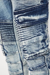 Image 3 of Denim Cargo Jeans