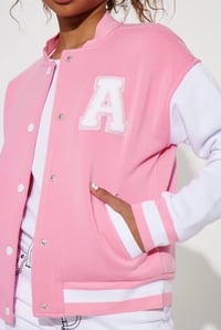 Image 2 of Bronx Varsity Pink Jacket