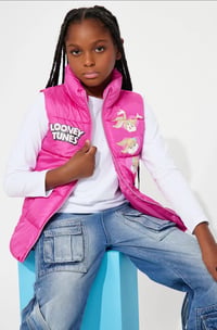 Image 1 of Looney Tunes Puffer Vest