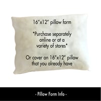 Image 12 of 16”x12” Pillowcase for Child, Toddler, Lumbar, Travel
