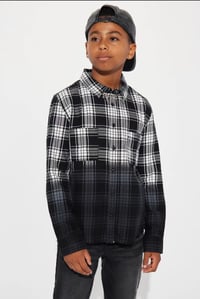 Image 2 of Dipped Dye Flannel Shirts