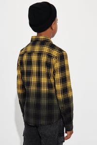 Image 6 of Dipped Dye Flannel Shirts