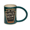 baked bean can mug - dark green