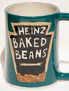 baked bean can mug - dark green