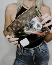 Image 1 of Upcycled Material From LV Luxury Handbags (Large) 