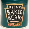 handbuilt baked bean can cup - dark green