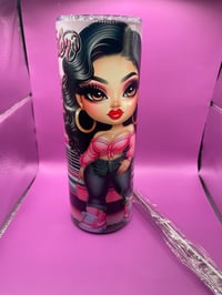 Image 1 of PINK CUTE LOWRIDER GIRL TUMBLER 