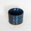 small blue espresso cup