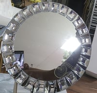 GLASS MIRROR CHARGER PLATES 