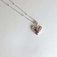Image 2 of HEART PENDANT NECKLACE IN SILVER