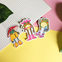 Image 1 of Frog Fashion Sticker Pack