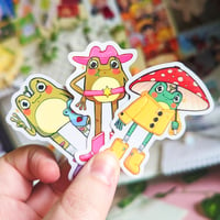 Image 2 of Frog Fashion Sticker Pack