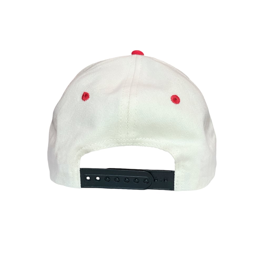 MÁGICO - "Cracked" Unstructured snapback (natural/red)