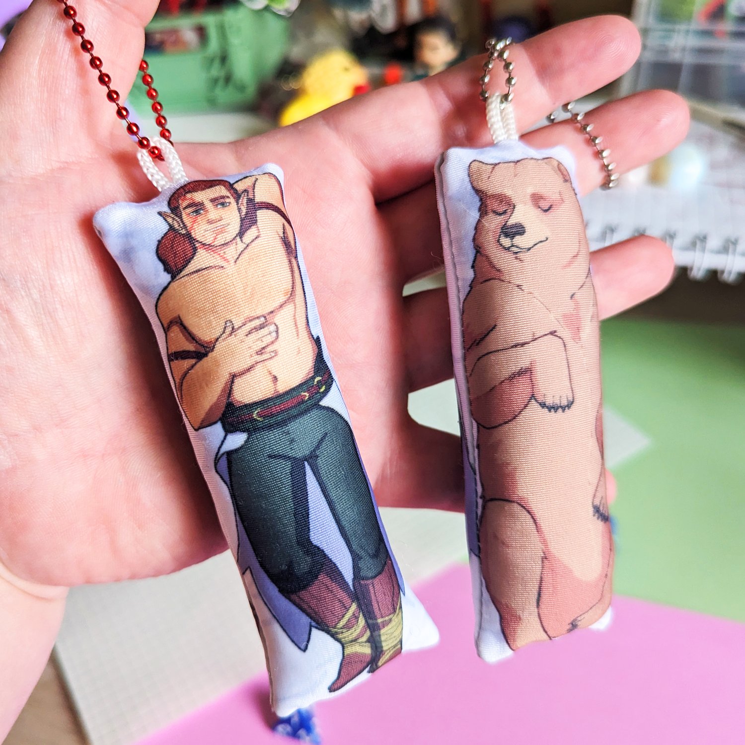 Image of BG3 - Halsin dakimakura keychain 