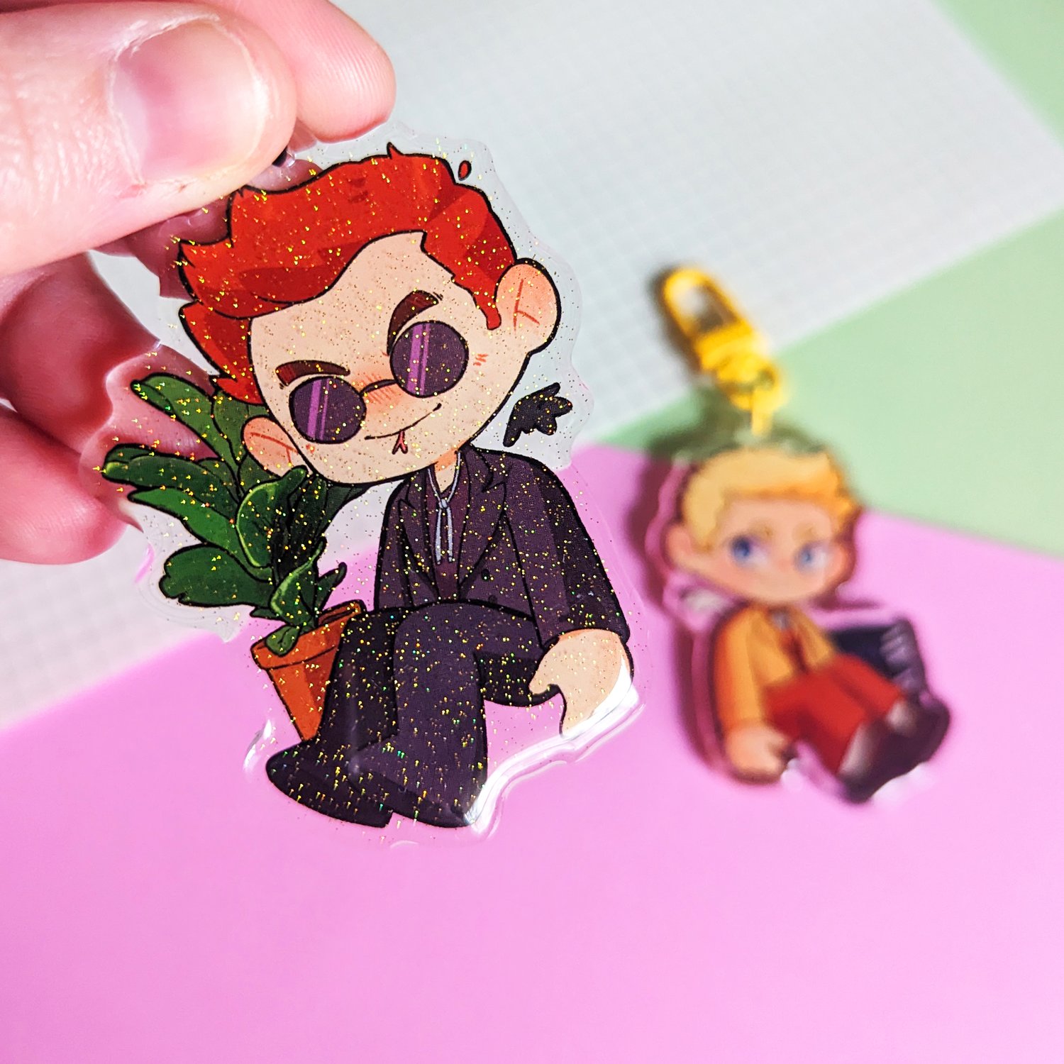 Image of [GOOD OMENS] Crowly & Aziraphale Charms