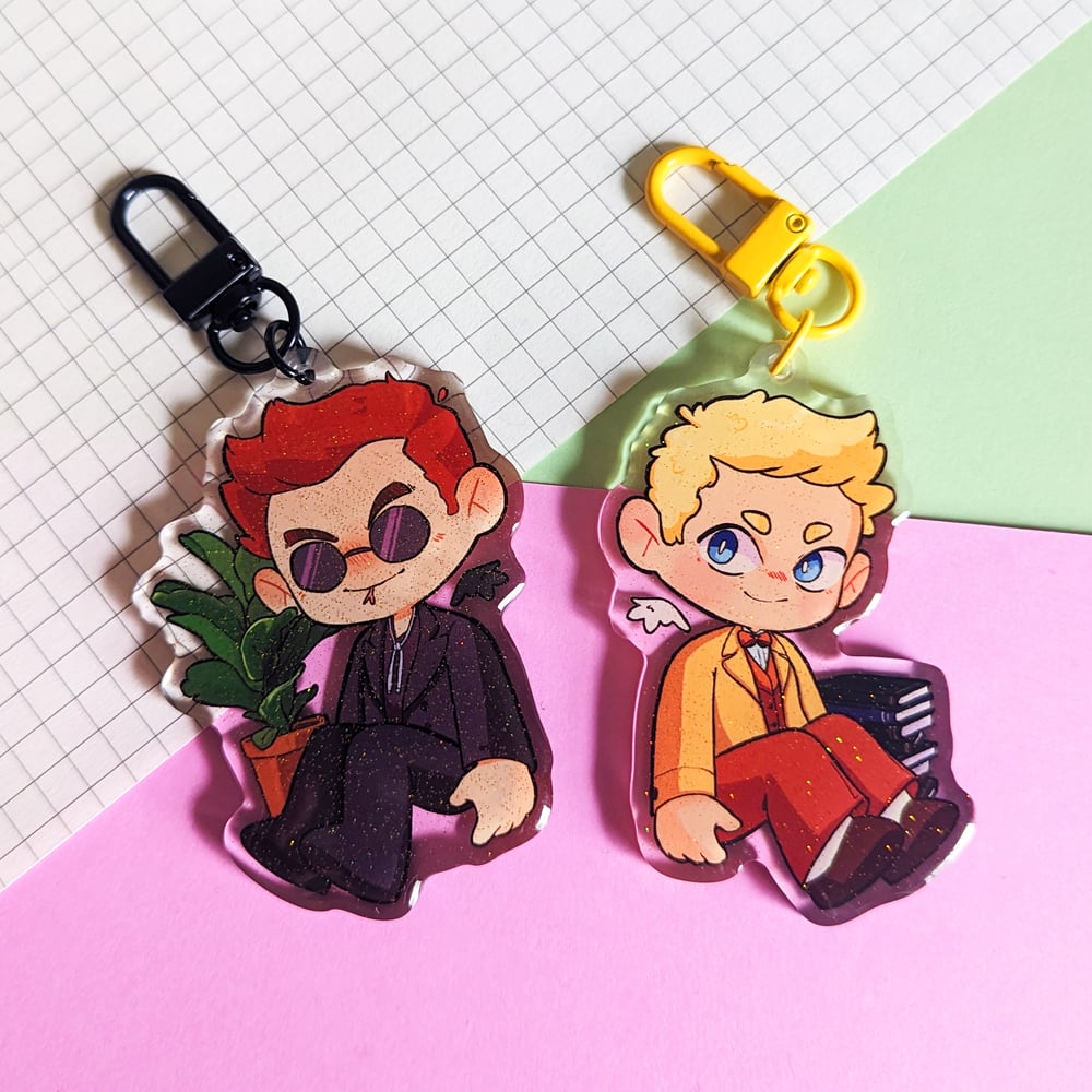 Image of [GOOD OMENS] Crowly & Aziraphale Charms