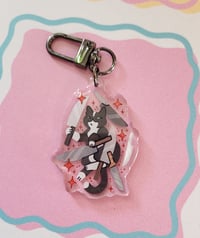 Image 2 of Knife Cat - Keychain Charm