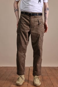 Image 1 of Cargo Trouser - Light Olive Corduroy 