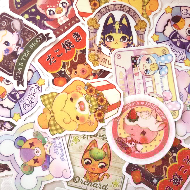 ✦Animals at Work glitter stickers✦