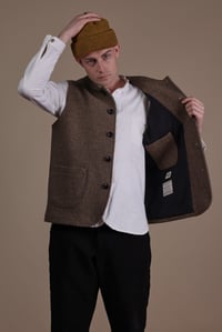 Image 3 of Clayton wool Gilet - Mole