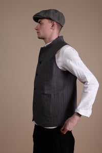 Image 4 of Clayton Gilet - Grey Stripe