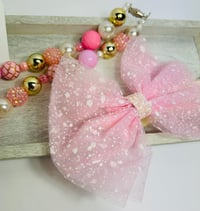 Image 5 of Pink Rose Bow Accessory Set