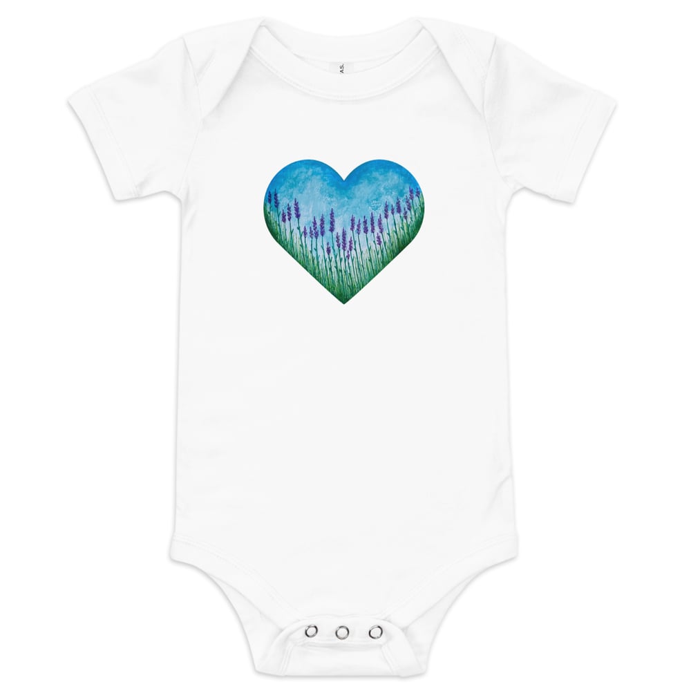 Image of Dream Field Baby Onesie - White