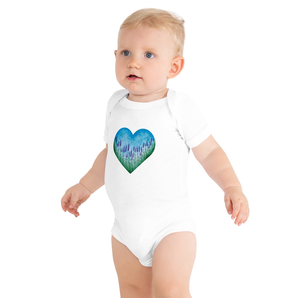 Image of Dream Field Baby Onesie - White