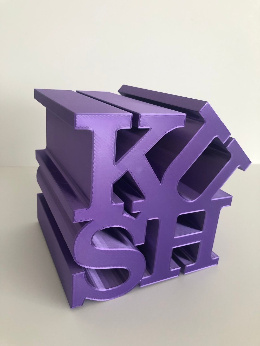 “KUSH KUBE” Purple Sculpture. 