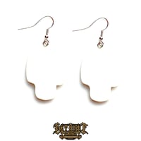 Image 2 of Calacas Sugar Skull Earrings | Day of the Dead Earrings